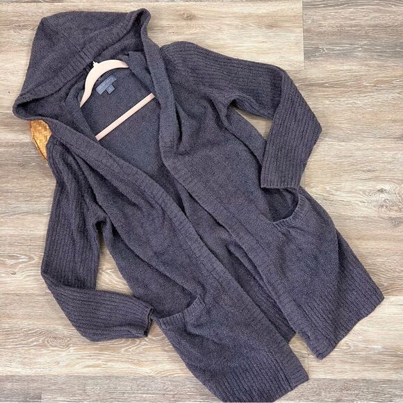 Barefoot dreams hooded open front cardigan jacket‎ - Picture 6 of 9